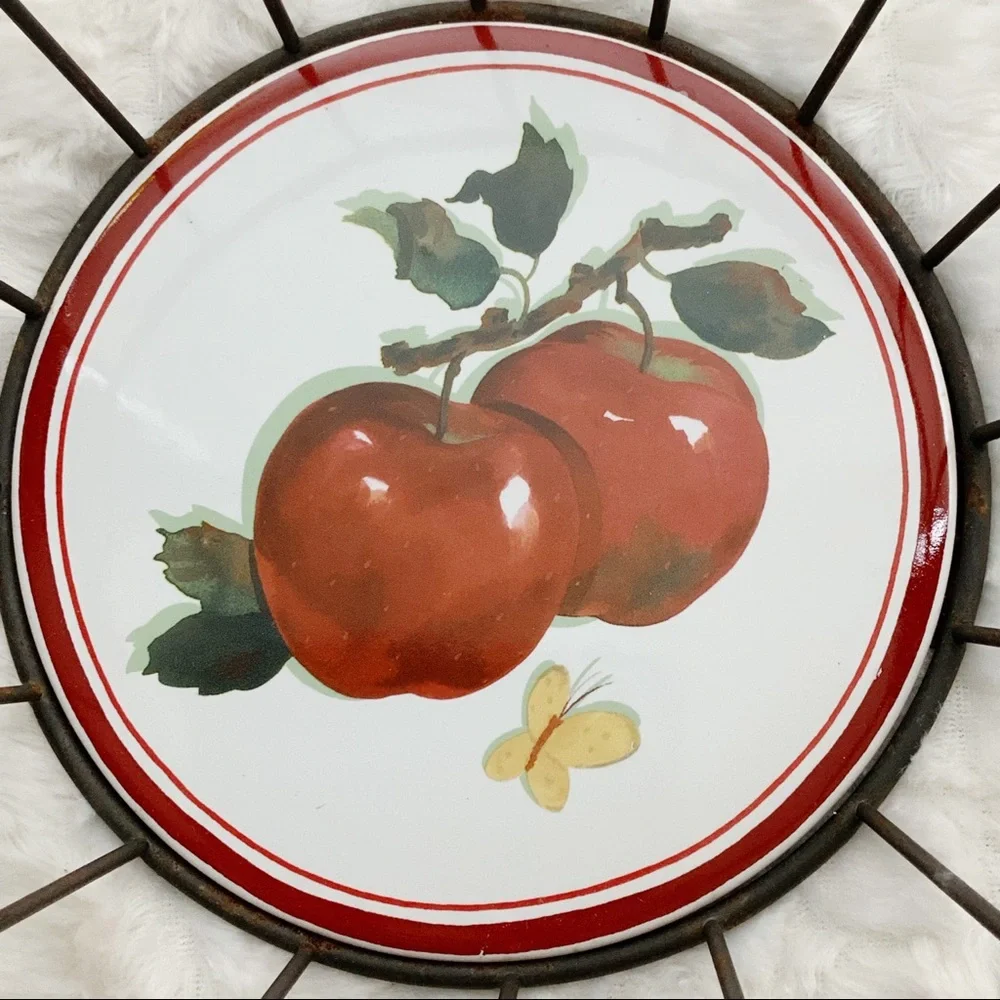 Hallmark metal apple basket farmhouse decor